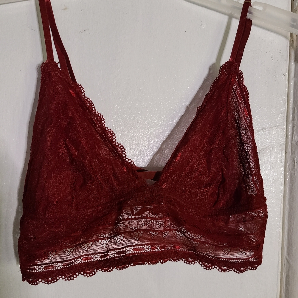 Burgundy bralette
